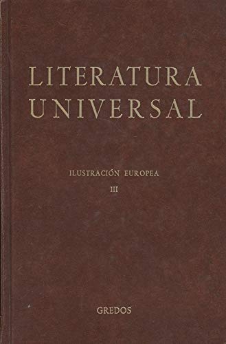 LITERATURA UNIVERSAL. Ilustración Europea III