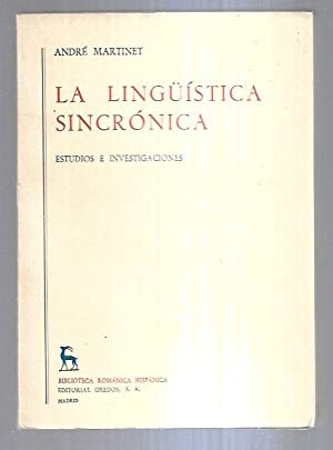 La lingüística sincrónica